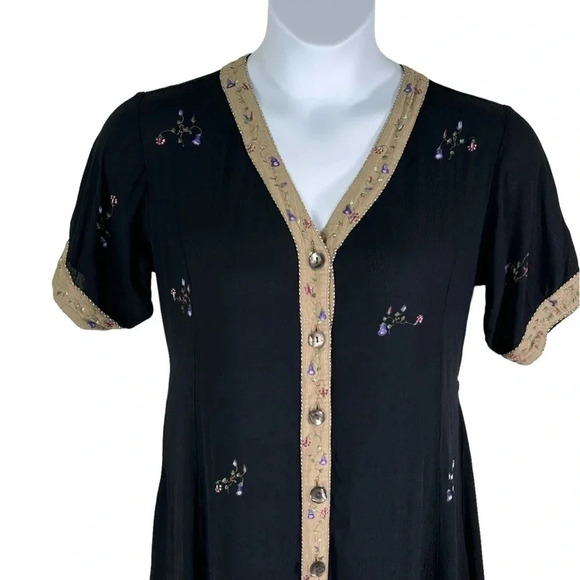 One of a kind wearable art. Hand painted dress by Papy Boez size small/ medium - Picture 2 of 13